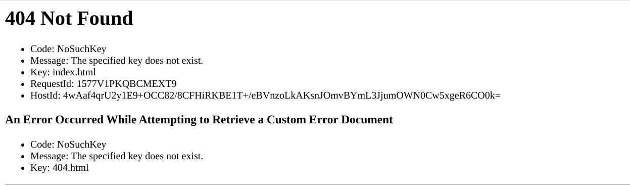 Oh no…an error