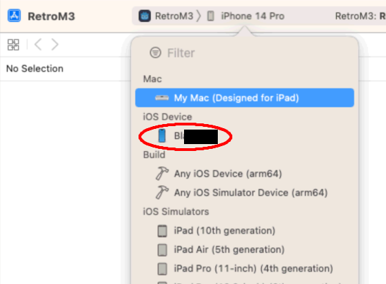 Device selection